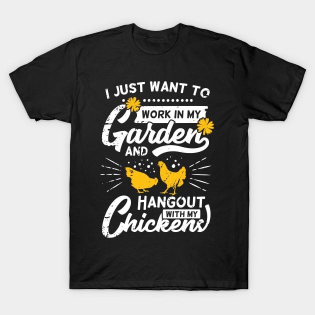 Backyard Chicken Farming Farm Farmer Gift T-Shirt by Dolde08